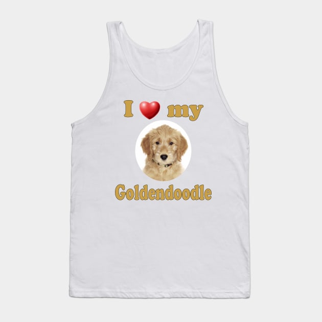 I Love My Goldendoodle Tank Top by Naves